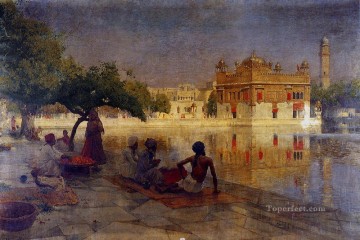 El Templo Dorado Amritsar Arabian Edwin Lord Weeks Pinturas al óleo